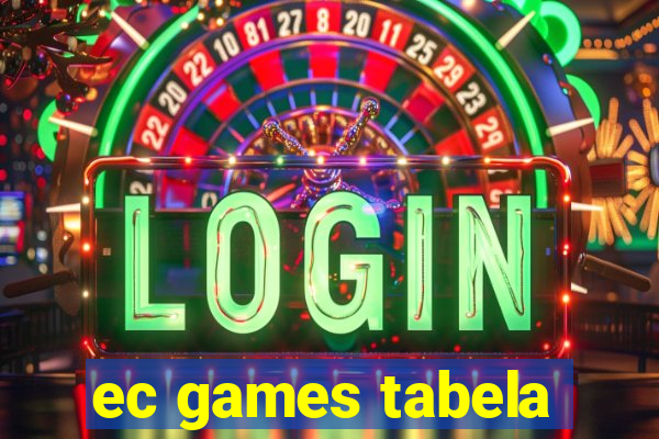 ec games tabela